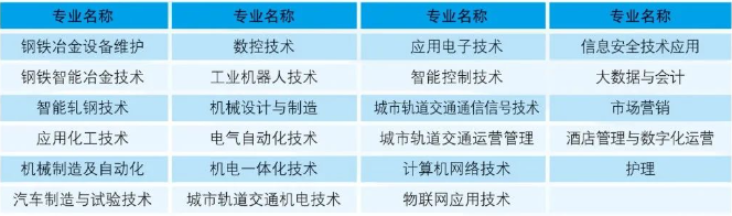 安徽冶金科技職業(yè)學院2023年招生