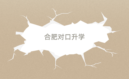 合肥中專對(duì)口升學(xué)可以考哪些學(xué)校？