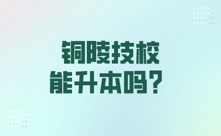 銅陵技校學校能升本嗎