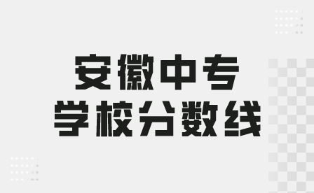 安徽中專學校分數線錄取分數線多少？