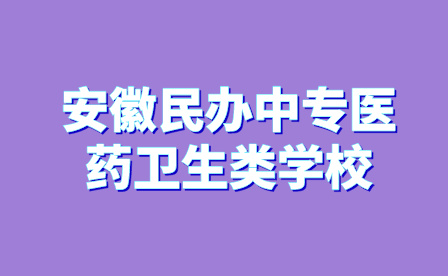 安徽民辦中專醫藥衛生類學校