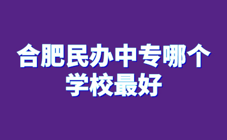 合肥民辦中專哪個(gè)學(xué)校最好