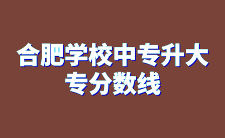 安徽合肥幼兒師范高等專科學校中專升大專分數線多少?