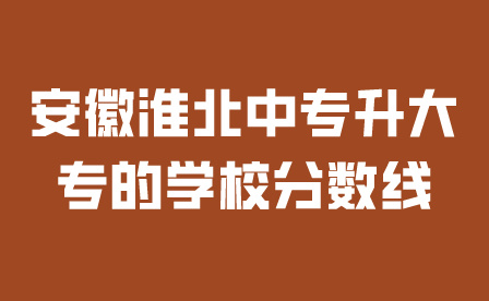 安徽淮北中專升大專的學校分數線是多少?