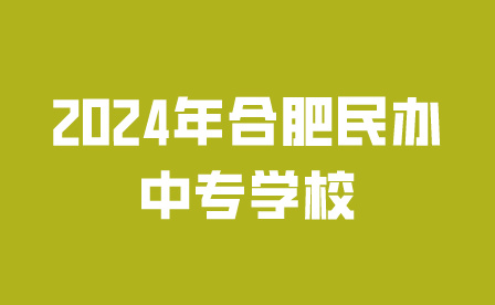 2024年合肥民辦中專學校