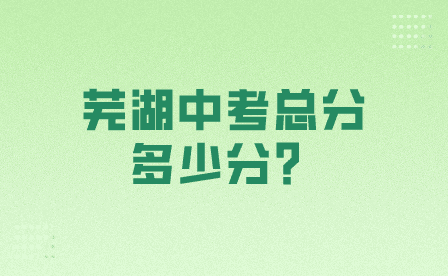 蕪湖中考總分多少分？
