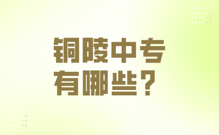 銅陵中專有哪些學(xué)校？