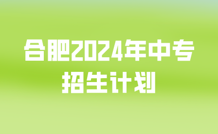 合肥2024年中專招生計(jì)劃是多少?