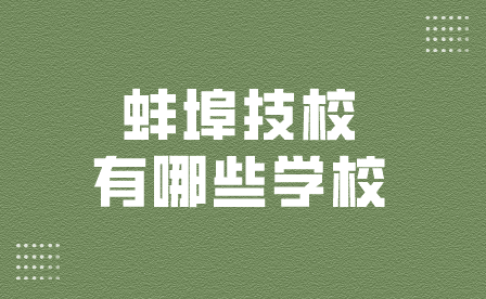 蚌埠技校有哪些學校？