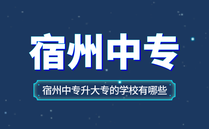 安徽宿州中專升大專的學校有哪些？