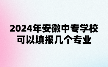 2024年安徽中專學校
