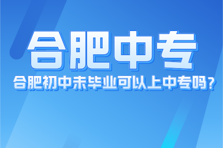 合肥初中未畢業可以上中專嗎？