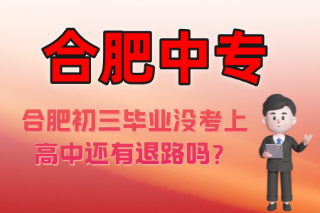 合肥初三畢業沒考上高中還有退路嗎？