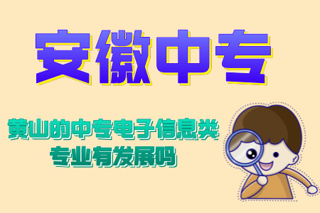 黃山的中專電子信息類專業有發展嗎