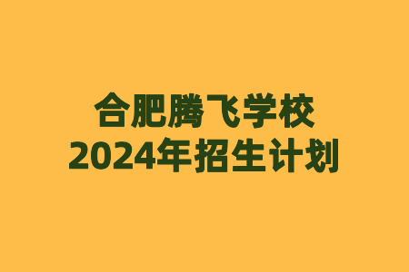 合肥騰飛學校的招生計劃